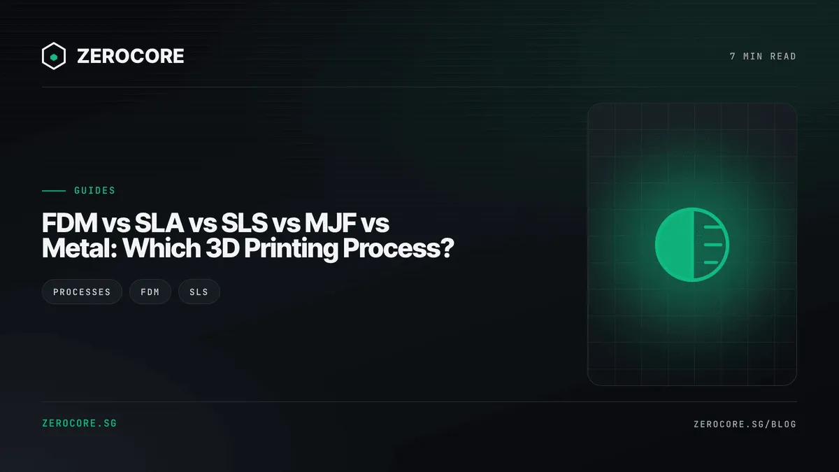 FDM vs SLA vs SLS vs MJF vs Metal: Which 3D Printing Process?