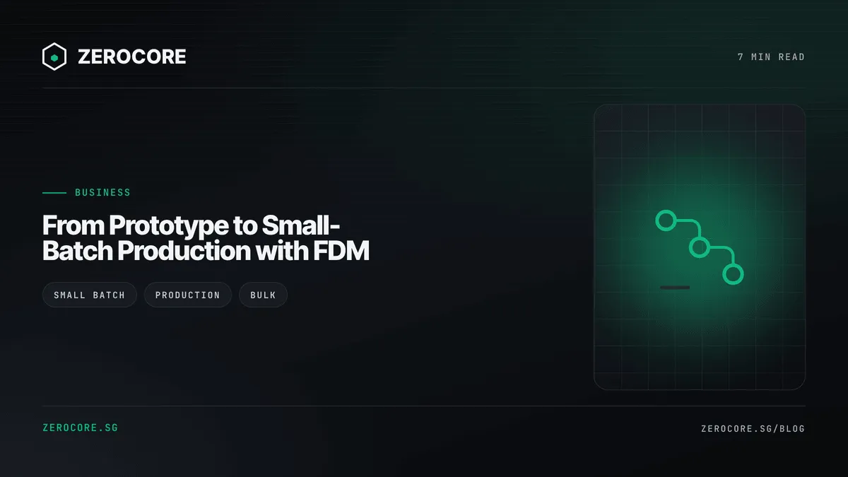 From Prototype to Small-Batch Production with FDM