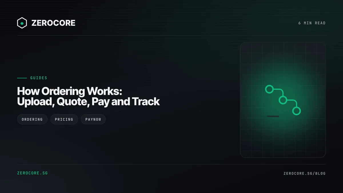 How Ordering Works: Upload, Quote, Pay and Track