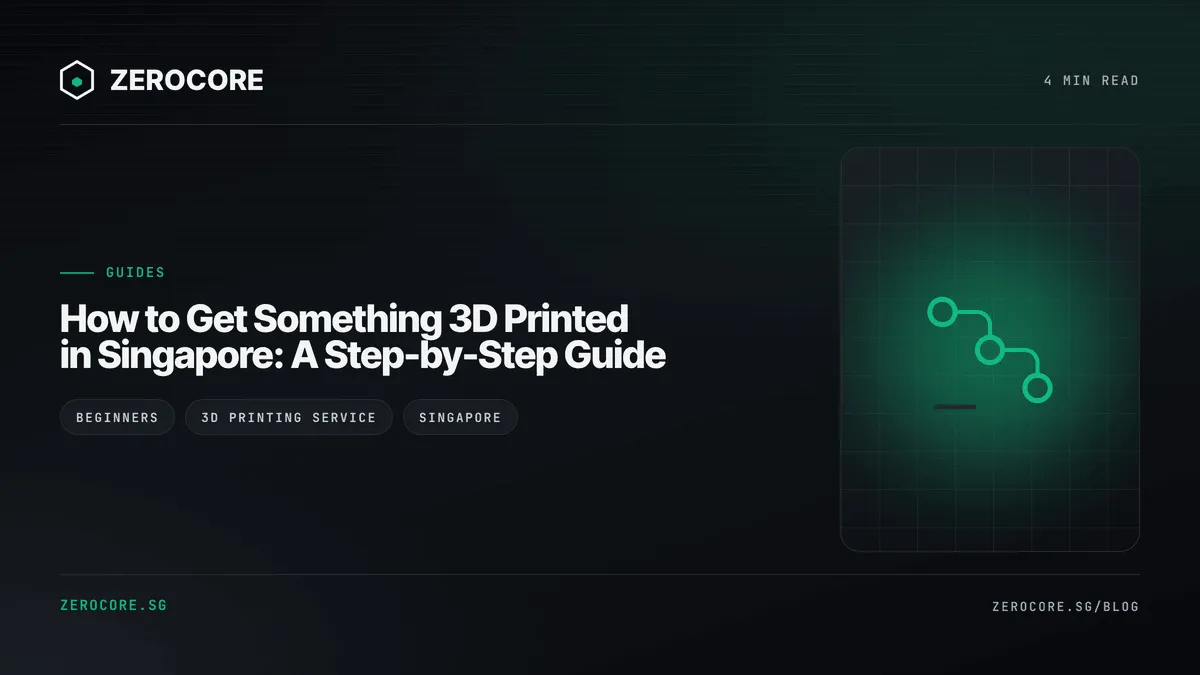 How to Get Something 3D Printed in Singapore: A Step-by-Step Guide