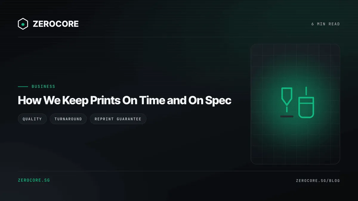 How We Keep Prints On Time and On Spec