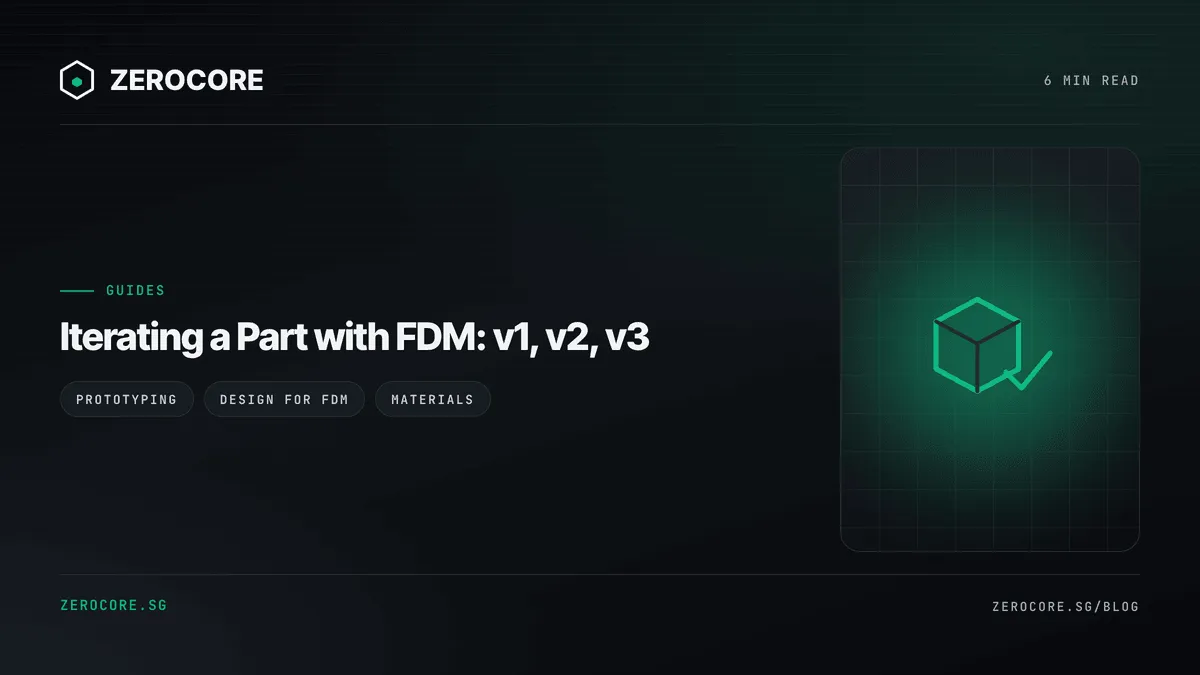 Iterating a Part with FDM: v1, v2, v3