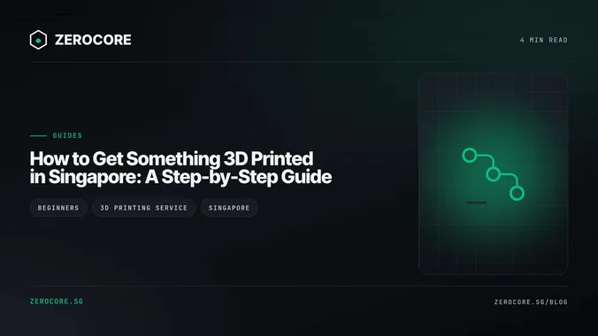 How to Get Something 3D Printed in Singapore: A Step-by-Step Guide