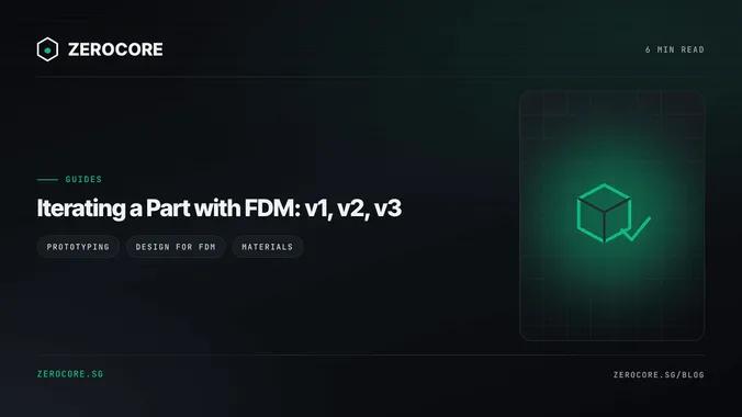 Iterating a Part with FDM: v1, v2, v3