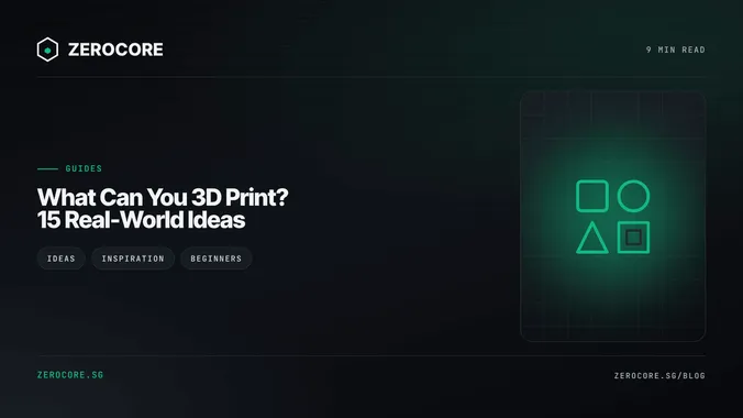 What Can You 3D Print? 15 Real-World Ideas