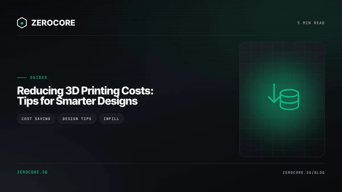 Reducing 3D Printing Costs: Tips for Smarter Designs